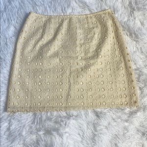 Francesca’s Alya Eyelet Lace Skirt